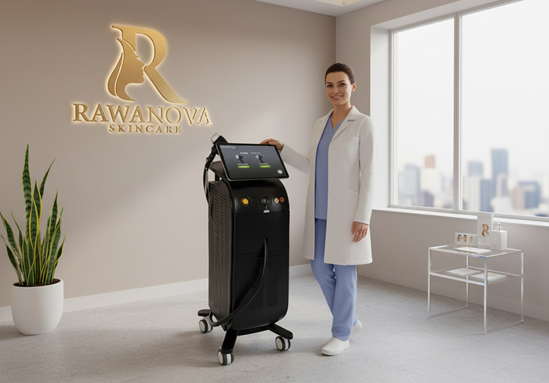 Diodelaser apparaat bij Rawanova Skincare